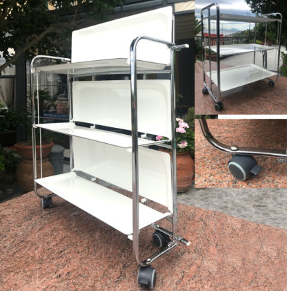 carrello pieghevole bianco